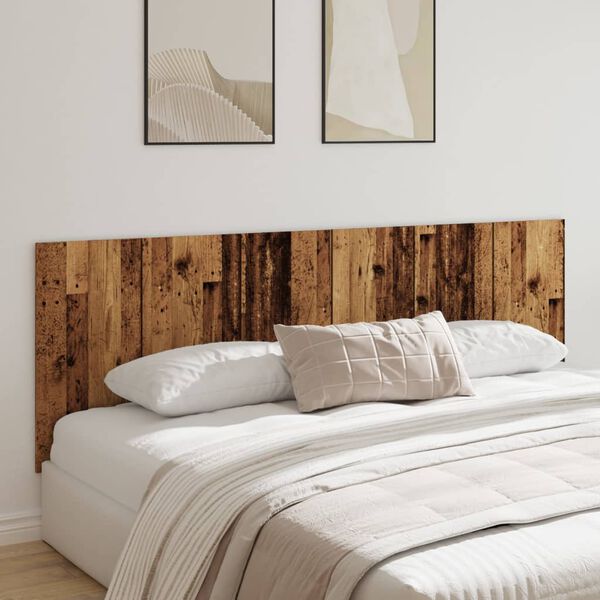 vidaXL Tête de lit murale vieux bois 240x1,5x80 cm bois d'ingénierie