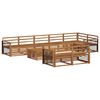vidaXL Ensemble de canap&eacute;s d'ext&eacute;rieur 9 pc Naturel