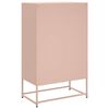 vidaXL Buffet haut rose 68x39x111,5 cm acier