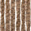vidaXL Rideau anti-mouches beige et marron foncé 90x200 cm chenille