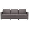 vidaXL Canap&eacute; &agrave; 3 places Gris 180 cm Similicuir