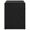 vidaXL Cabinet de chevet Ch&ecirc;ne noir 35 x 60 x 50 cm Bois d'ing&eacute;nierie