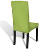 vidaXL Housse de chaise droite extensible 6 pcs vert
