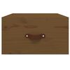 vidaXL Table de chevet murale Marron miel 40x29,5x22 cm