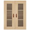 vidaXL Armoires murales 2 pcs ch&ecirc;ne sonoma bois d'ing&eacute;nierie