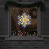 vidaXL Flocon de No&euml;l avec 180 LED Blanc chaud 56 x 49 x 0,7 cm PVC