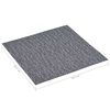 vidaXL Planches de sol 55 pcs Gris 5,11 m&sup2; PVC