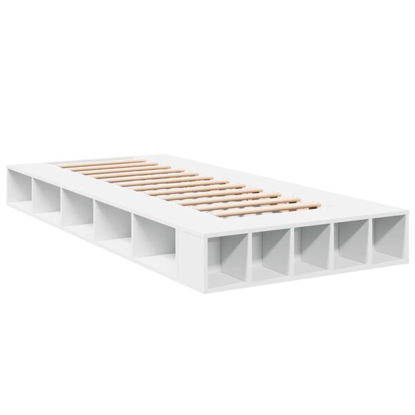 vidaXL Cadre de lit sans matelas blanc 100x200 cm