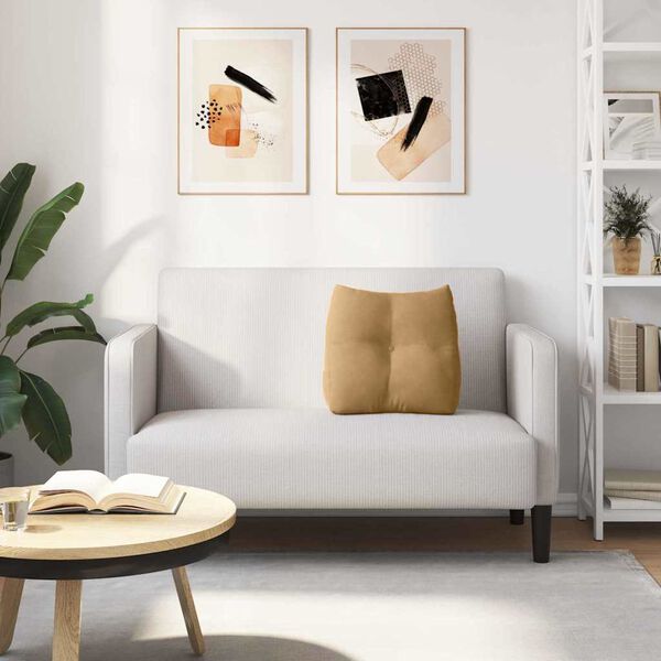 vidaXL Coussin de Dos Marron 45 x 24 x 50 cm Velours