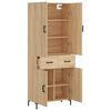 vidaXL Buffet haut Ch&ecirc;ne sonoma 69,5x34x180 cm Bois d'ing&eacute;nierie