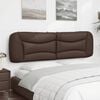 vidaXL Coussin de t&ecirc;te de lit Hvar marron 180 cm similicuir
