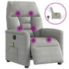 vidaXL Fauteuil inclinable de massage &eacute;lectrique gris clair