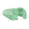 vidaXL Serre avec cadre en acier vert 24 m&sup2; 8x3x2 m