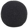 vidaXL Pouf fait &agrave; la main en macram&eacute; Anthracite 45x30 cm Coton