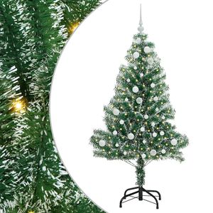 vidaXL Arbre de No&euml;l artificiel floconn&eacute; de neige avec lumi&egrave;re LED
