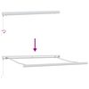 vidaXL Auvent R&eacute;tractable Blanc 350 x 250 cm Tissu et M&eacute;tal