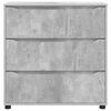 vidaXL Armoire de rangement Gris b&eacute;ton 80 x 31 x 81 cm