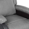 vidaXL Fauteuil inclinable &eacute;lectrique gris clair similicuir et tissu