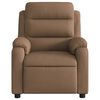 vidaXL Fauteuil de massage inclinable Marron Tissu