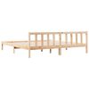 vidaXL Cadre de lit extra long sans matelas 180x210 cm bois massif pin