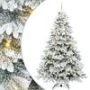 vidaXL Sapin de No&euml;l artificiel avec 300 LED Blanc 240 cm PE et PVC