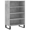 vidaXL Buffet haut gris b&eacute;ton 57x35x90 cm bois d'ing&eacute;nierie