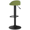 vidaXL Tabourets de bar lot de 2 vert clair velours