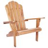 vidaXL Chaise Adirondack de jardin Naturel Bois de teck massif