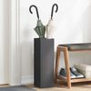 vidaXL Porte-parapluie avec stockage Noir 15,5 x 15,5 x 49 cm M&eacute;tal