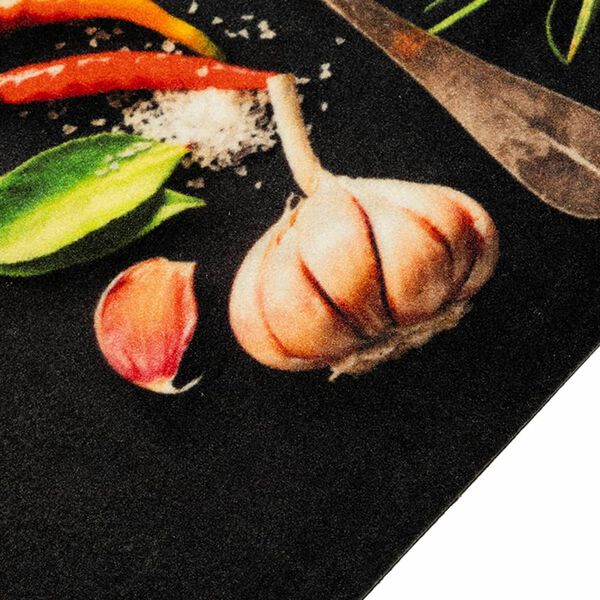 vidaXL Tapis de cuisine lavable impression d'&eacute;pices 60x180 cm velours