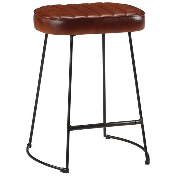 vidaXL Tabourets de bar lot de 2 marron fonc&eacute; 40x29,5x53 cm
