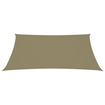 vidaXL Voile de parasol tissu oxford rectangulaire 2,5x4,5 m beige