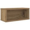 vidaXL Rack de rangement pour CD Ch&ecirc;ne artisanal 40 x 17 x 17 cm