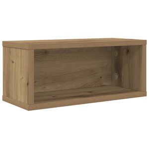 vidaXL Rack de rangement pour CD Ch&ecirc;ne artisanal 40 x 17 x 17 cm