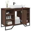 vidaXL Armoire lavabo de salle de bain chêne marron 91x35x60 cm