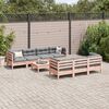 vidaXL Salon de jardin 8 pcs avec coussins sapin douglas solide