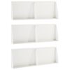vidaXL Mur de sout&egrave;nement 6 pc 60 x 12 x 30 cm Acier Blanc