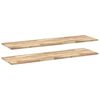 vidaXL &Eacute;tag&egrave;res flottantes 2 pcs 160x40x2 cm acacia massif non trait&eacute;