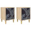 vidaXL Table de chevet DOKKUM 2 pc Ch&ecirc;ne Sonoma 36 x 33 x 50 cm