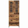 vidaXL Haut Armoire avec tiroir 2 pcs Bois ancien Bois d'ing&eacute;nierie