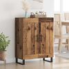 vidaXL Buffet Bois Ancien 69,5 x 34 x 90 cm Bois d'ing&eacute;nierie et fer