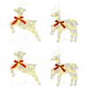 vidaXL Renne de No&euml;l 4 pc 80 LED Blanc chaud 43 x 19 x 65 cm