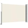 vidaXL Auvent lat&eacute;ral r&eacute;tractable de patio 160 x 300 cm Blanc cass&eacute;