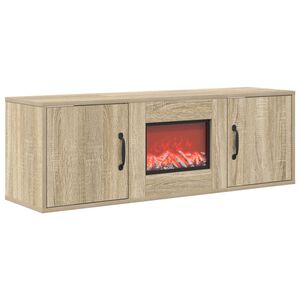 vidaXL Chemin&eacute;e &eacute;lectrique Sonoma 110 x 30 x 36,5 cm Bois d'ing&eacute;nierie