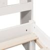 vidaXL Lit biblioth&egrave;que sans matelas blanc 75x190cm bois de pin massif