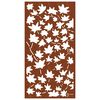 vidaXL D&eacute;coration murale jardin 105x55 cm acier corten design feuille