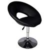 vidaXL Tabouret de bar noir similicuir