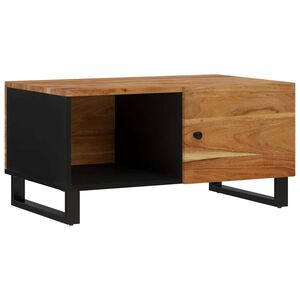 vidaXL Table basse 80x50x40 cm Bois d'acacia solide et d'ing&eacute;nierie
