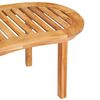 vidaXL Salon de jardin 4 pcs en forme de banane Bois de teck solide