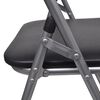 vidaXL Chaises à manger pliables lot de 6 noir similicuir et acier